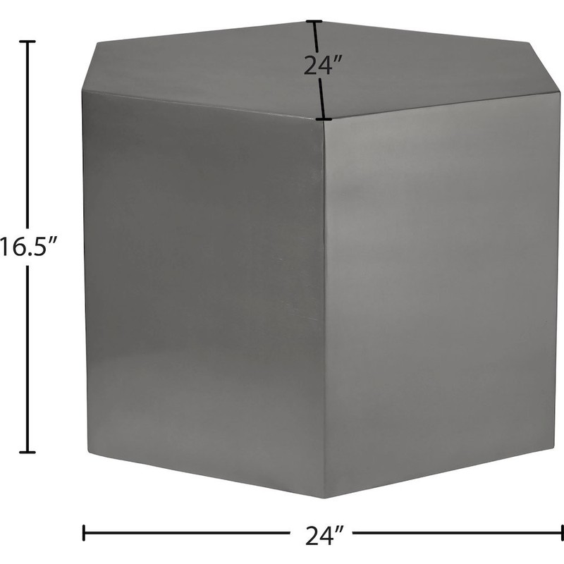 Hexagon Brushed Chrome Coffee Table gallery