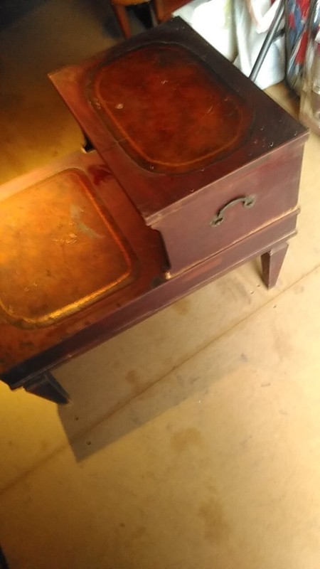 Antique 2-tier Step Table