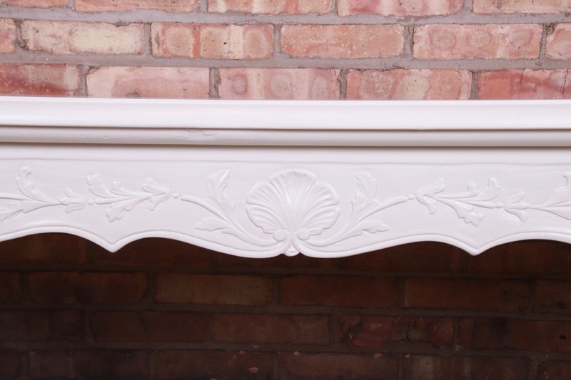 Italian Provincial White Lacquered Console or Sofa Table, Newly Refinished gallery