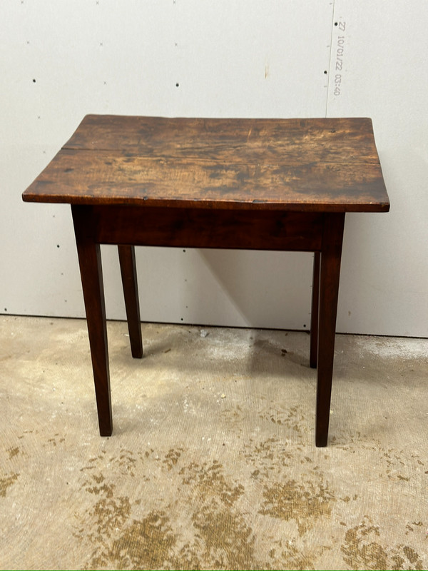 antique cherry side night table farmhouse country taper legs pegged gallery