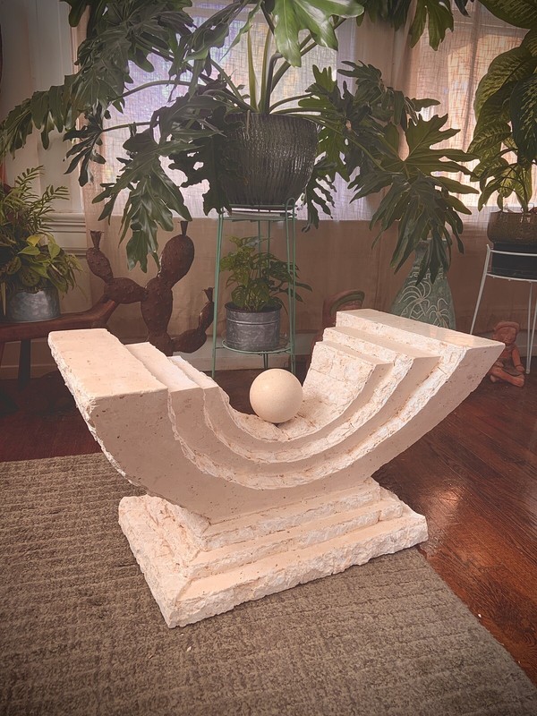 Truck Load! 14 NEW TABLES 1980’s PostModern Tessellated Mactan Stone Magnussen