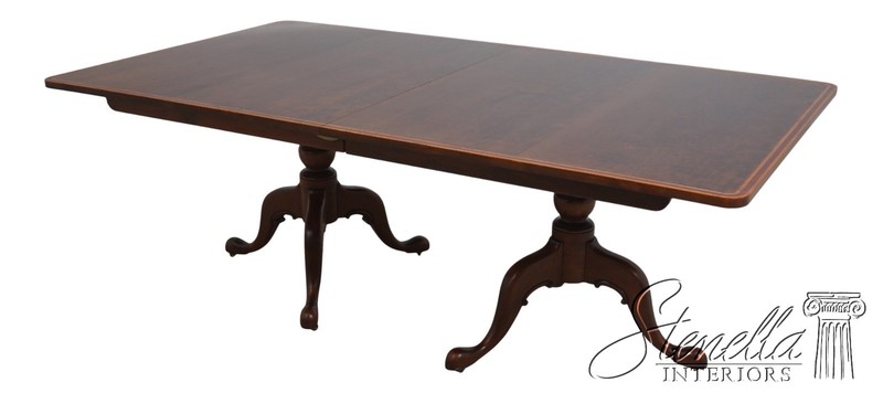L70733: LARRY CROSSMAN Bench Made Mahogany Dining Room Table