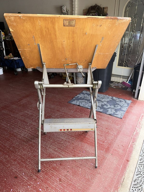 Antique •Rare• 1950’s UNIC Counter Balancing Draft Table Made In Paris, France gallery