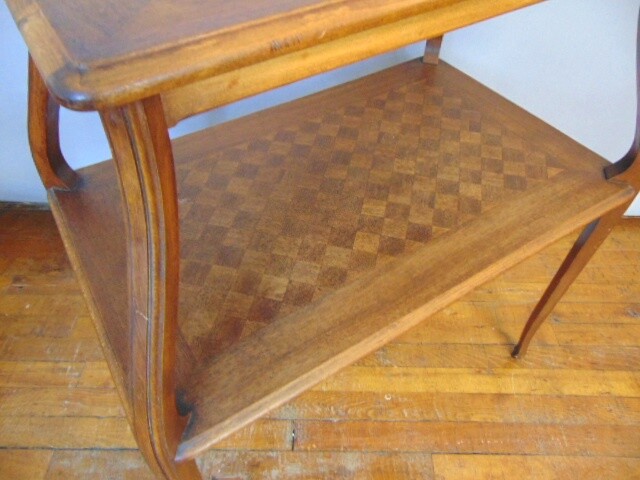 Vintage Antique Two Level Dinning Area Side Table gallery