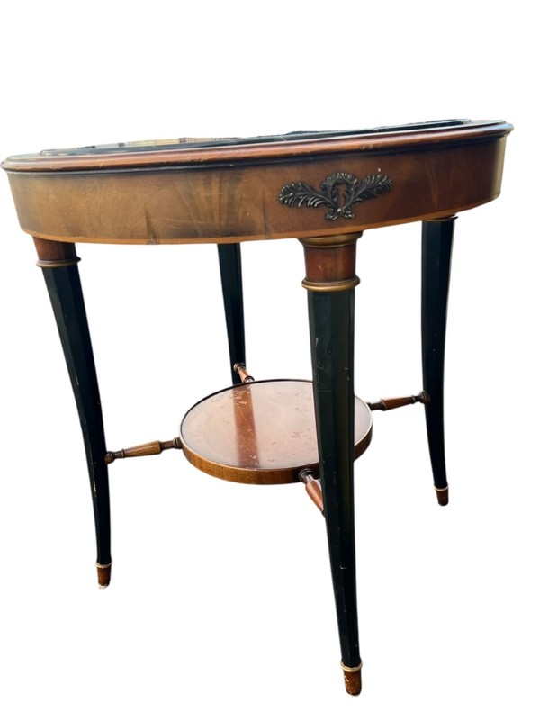 1920’s French Neoclassical Marble-Top Accent Table gallery