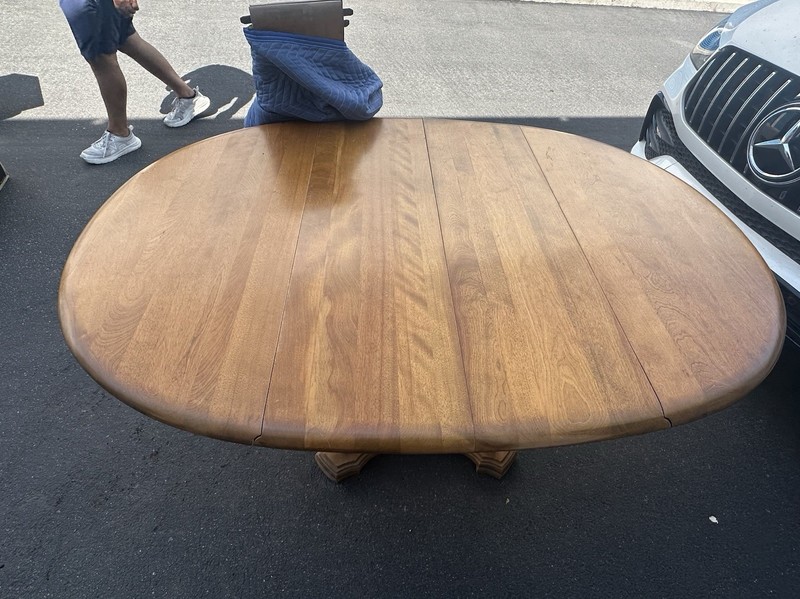 Vintage rop-leaf Pedestal Table gallery