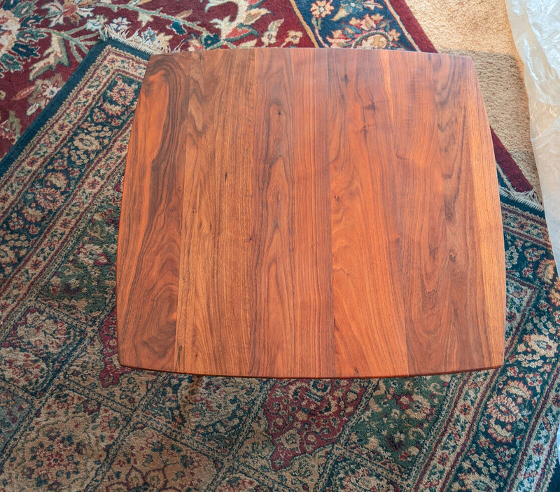 ACE HI Square Mid Century Modern Walnut Coffee Table 1963 Prelude 29in x 29in gallery