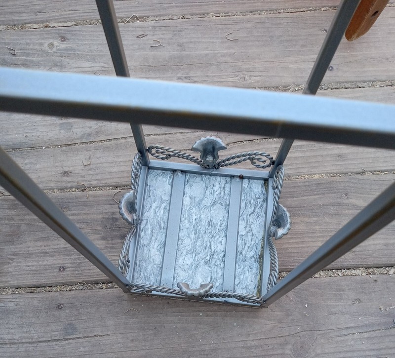 0Metal Marble Top Plant Stand (PS24) gallery
