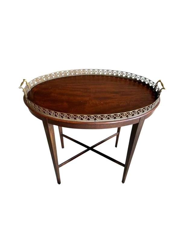 Antique Mahogany Tray Table