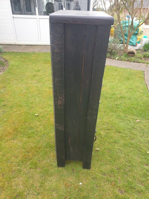 Vintage Solid pine 4 draw one cupboard chest £319 Delivery Included gallery
