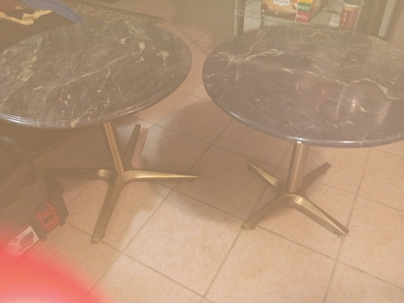 vintage marble top end tables gallery