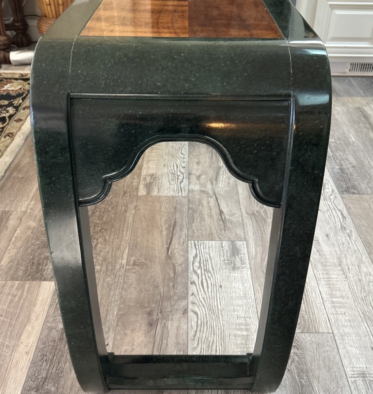Mid Century Modern Chinoiserie Ming Style Mahogany Console Table By Henredon gallery