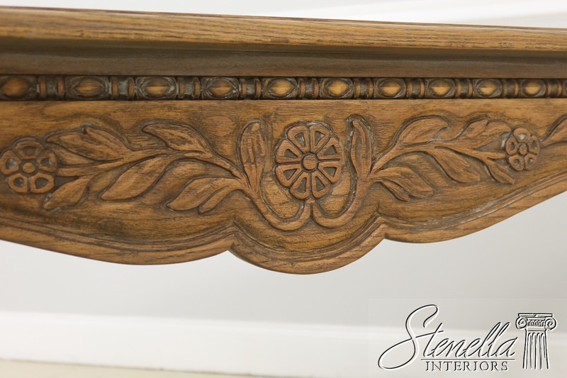 55516EC: Viking Oak Carved Console Sofa Table by ROM WEBER gallery