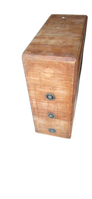 Beautiful Antique Maple Butcher Block, Early 20th Century, made in Kingston, NY.