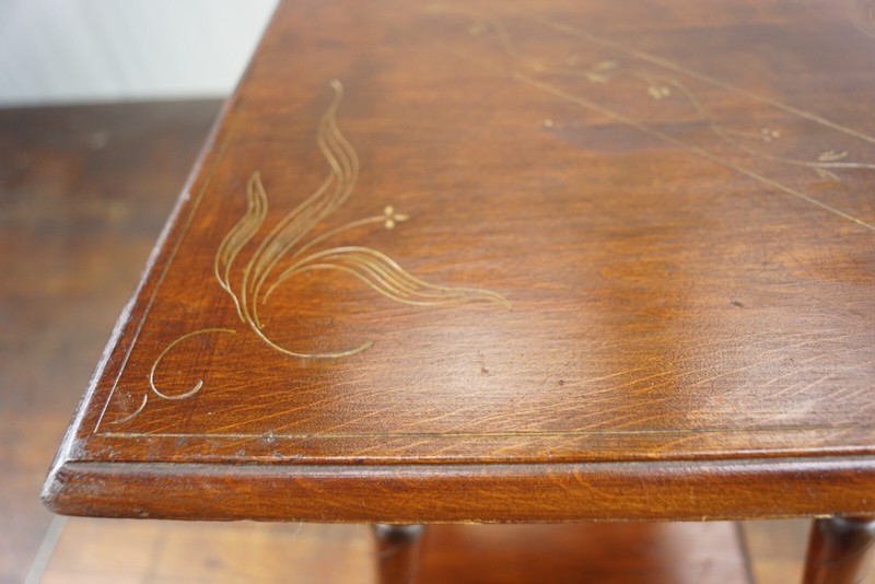 Vintage Flower Table 50s Mid-Century 60s Flower Stand Wood Table 2 gallery