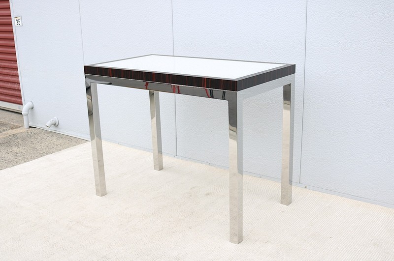 Mid-Century Modern Style Counter Height Console Table attributed to Leon Rosen gallery