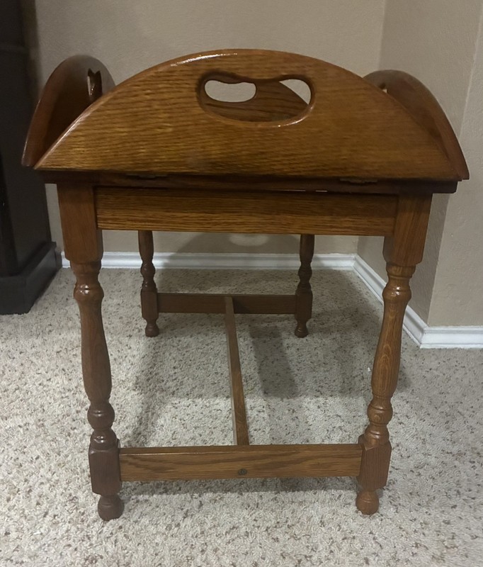 Vintage 35 in BUTLER TRAY/COFFEE TABLE by Grate Hime & Fireplace Centers. gallery