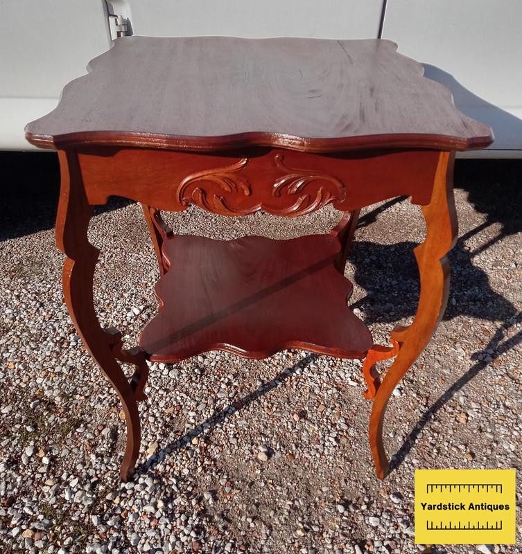 Mahogany Carved Center Table / Side Table (MST379)