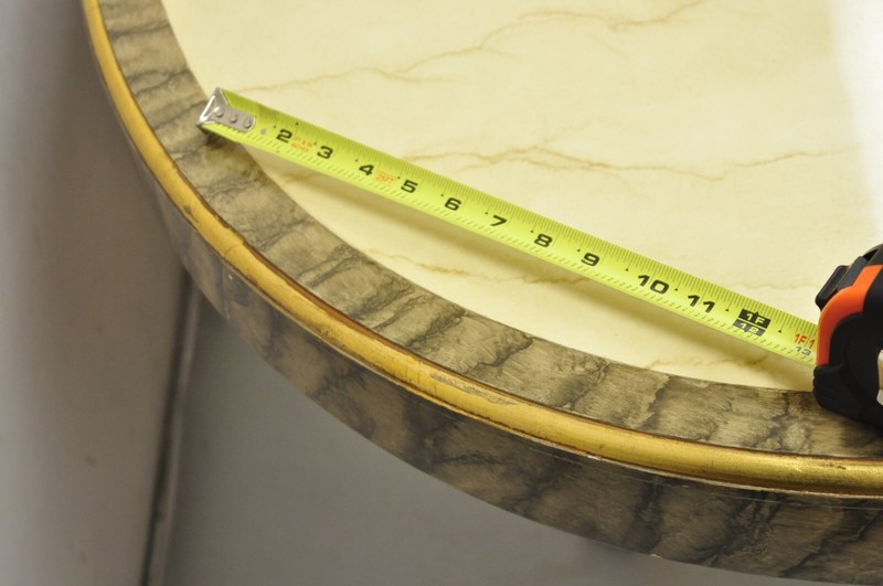 Italian Regency Cream & Gold Gilt Lacquered Urn Pedestal Dining Table - 3 Leaves gallery