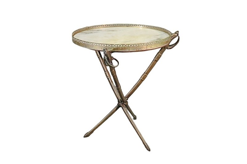 Sword Form Marble Top Gueridon