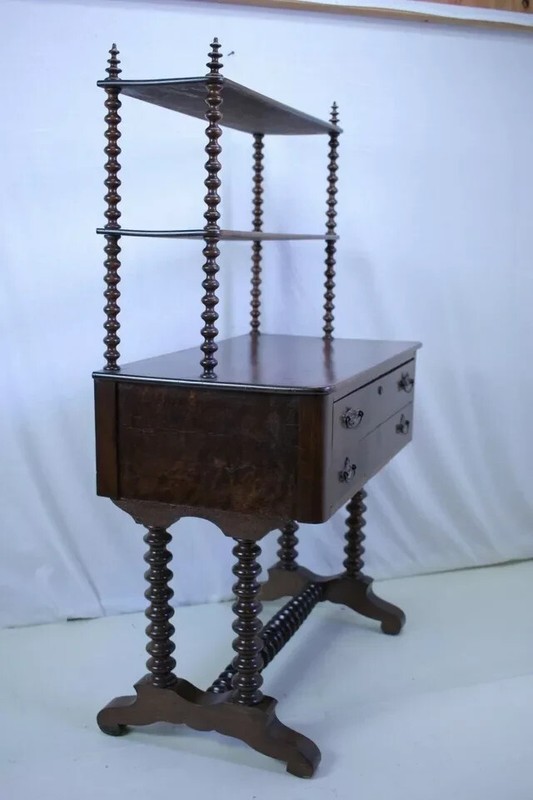 19th Century Victorian Cabinet With Shelves and Compartmentalized Drawers gallery