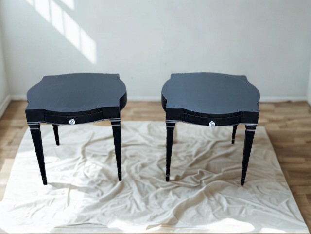 MCM End Tables/Nightstands/Sey Of 2 Weiman Heirloom/Black Mid Century Modern gallery