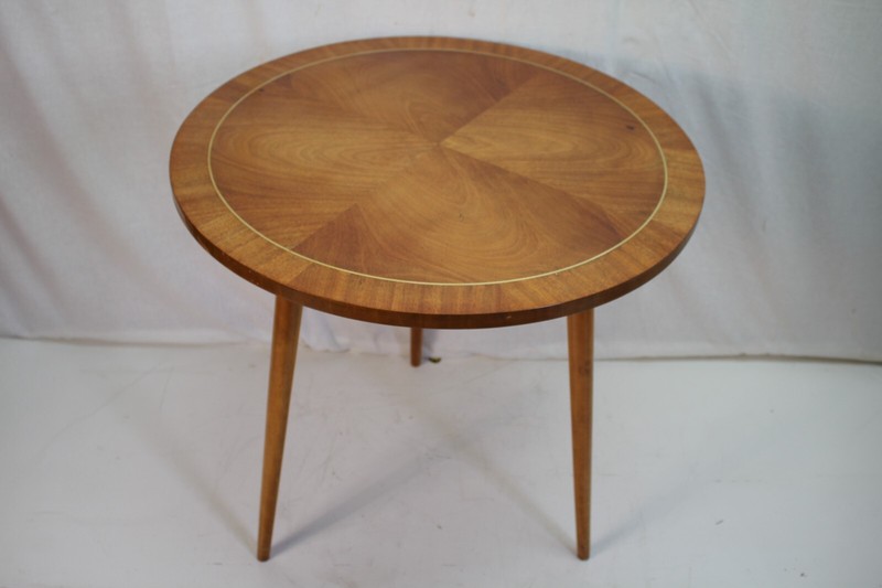 Mid-century American Modern Maple Center Table Bookmatch Finish