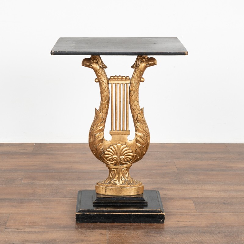 Black and Gold Eagle Console Table, Sweden circa 1830 gallery