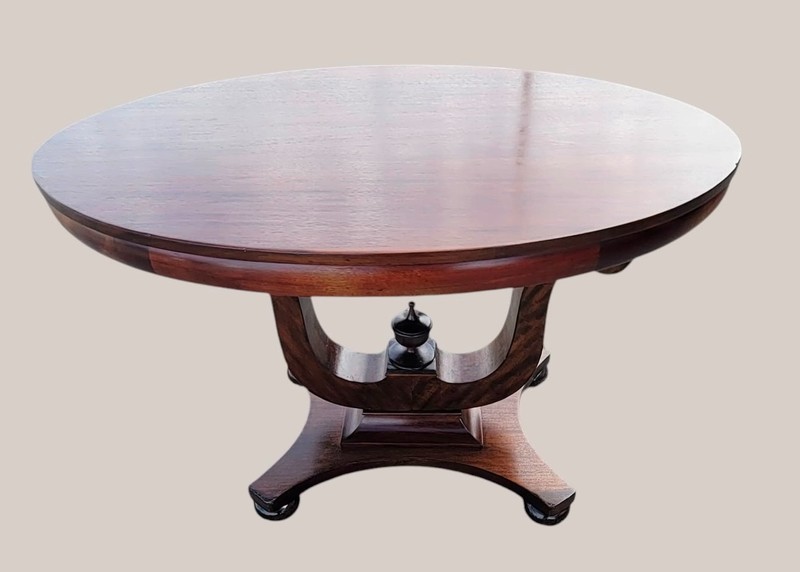 American Empire Solid Mahogany Center Table / Foyer Table gallery