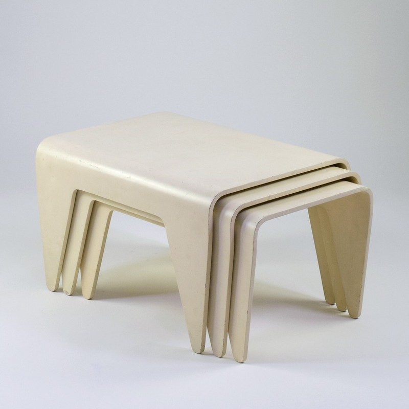 Marcel Breuer, ‘Isokon Nesting Tables’ – set of 3 – designed for Isokon, 1936