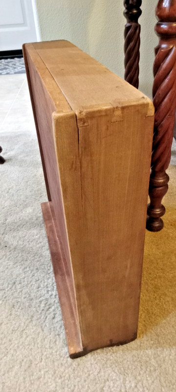 Small Vintage 19th Century Sheraton One Drawer End Table with turned legs gallery