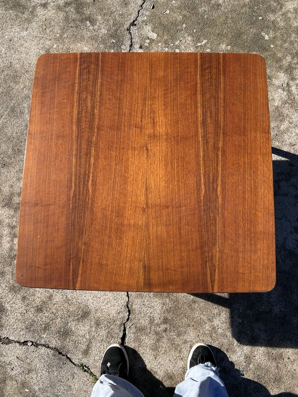 Swedish Mid-Century Modern Square Teak Coffee Table By DUX gallery