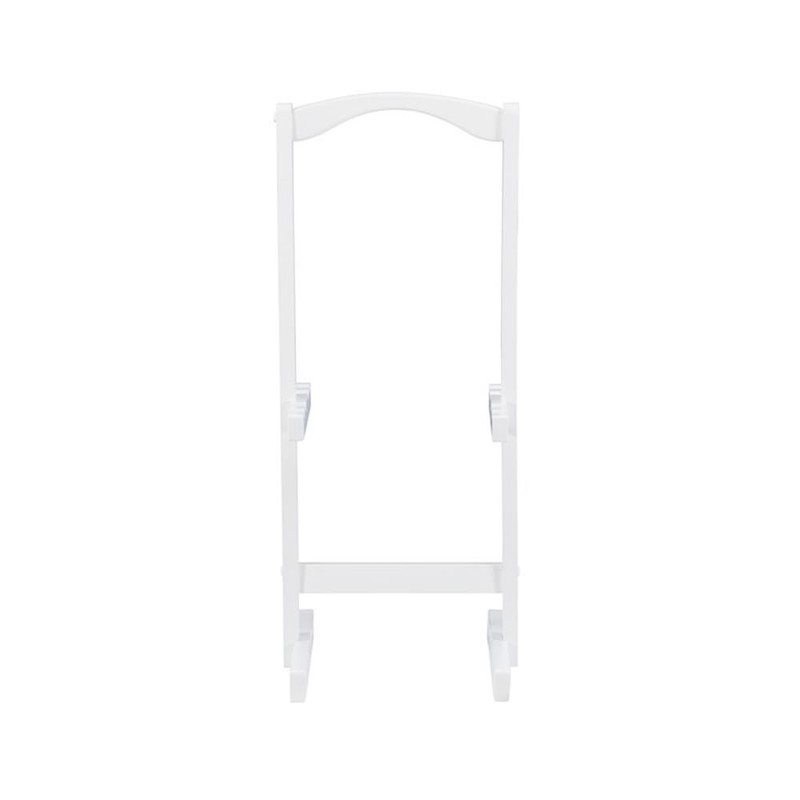 Pemberly Row Traditional Five Piece Wood Tray Table Set in Whitewash gallery