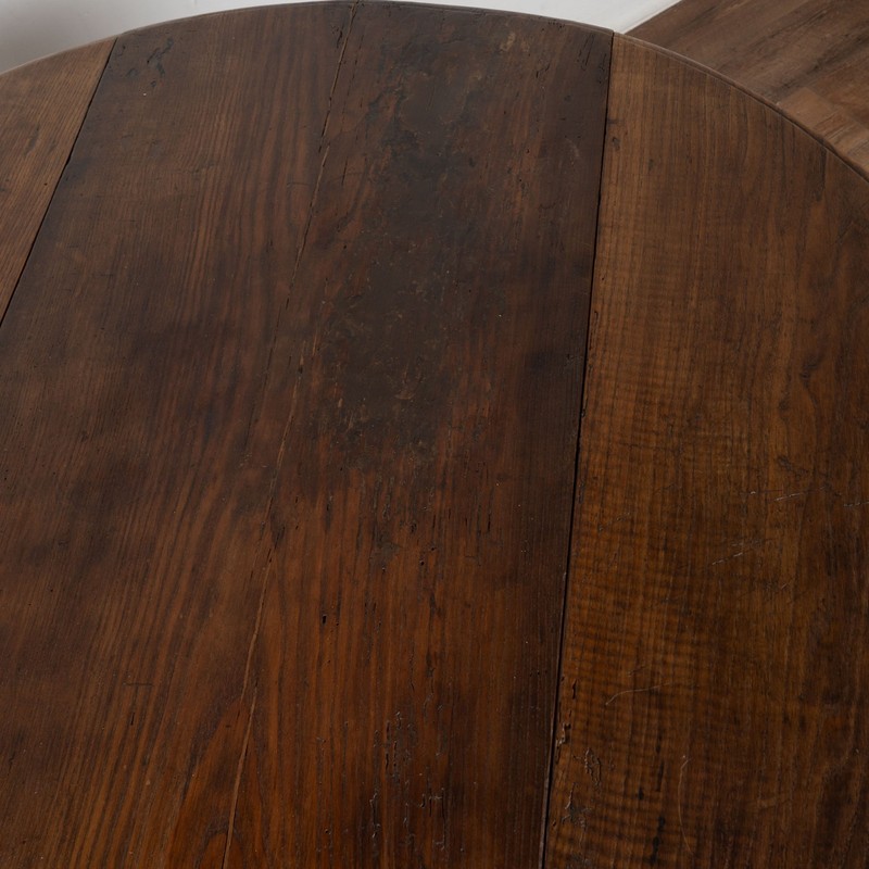 18th Century Portuguese Chestnut Drop Leaf Dining Console Table gallery