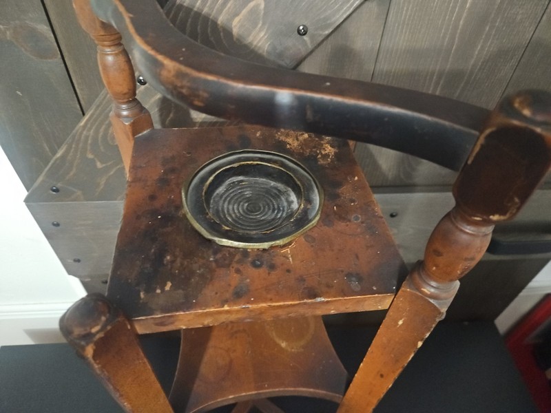 ANTIQUE TURNED Side Table SOLID WOOD SMOKING TELEPHONE STAND VINTAGE 10"x10"x29 gallery
