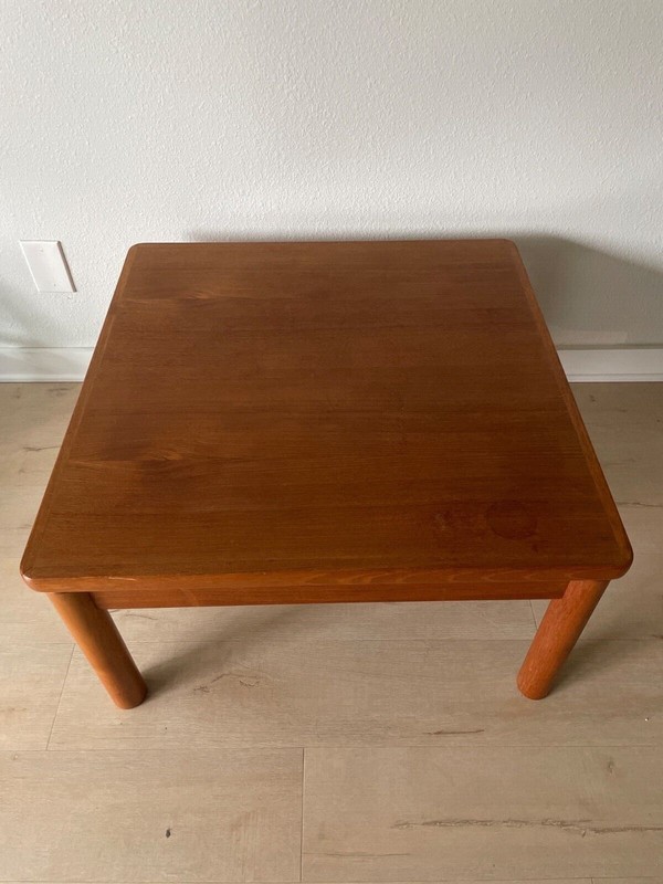 trioh floating top Midcentury modern accent table made in Denmark 
