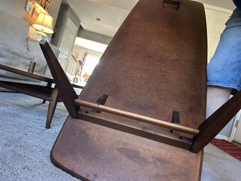 Vintage Lane Mid-Century Modern “Switchblade” Or Swivel Top Coffee Table gallery