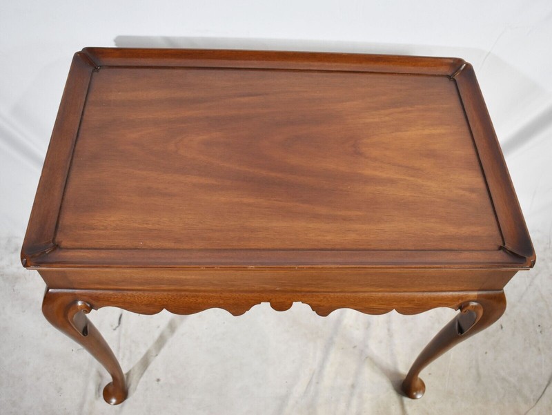 Henkel Harris Mahogany Queen Anne Tea Table #29 Stain gallery