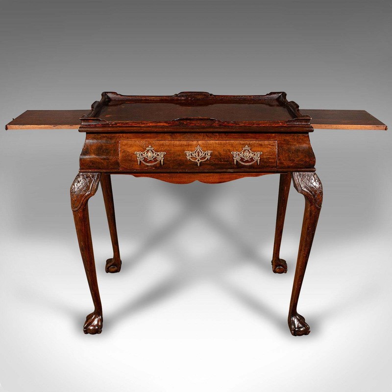 Antique Silver Display Table, English, Walnut, Georgian Revival, Late Victorian gallery