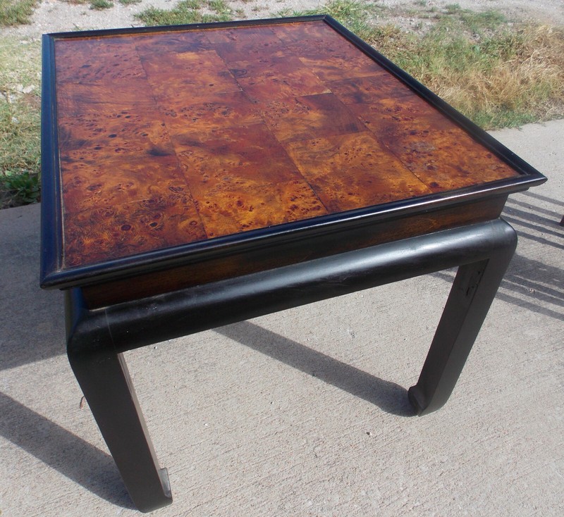 Mid Century Burl Elm Ethan Allen End Table (ET943) (EA-58) gallery
