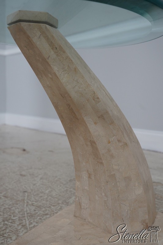 F71054: MAITLAND SMITH Modern Design Tessellated Marble Occasional Table gallery