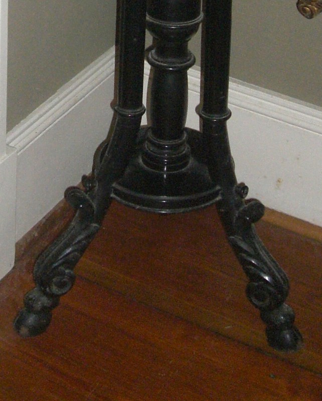 Antique Carved Plant Stand End Table Tall (Cat #2-09-d) gallery