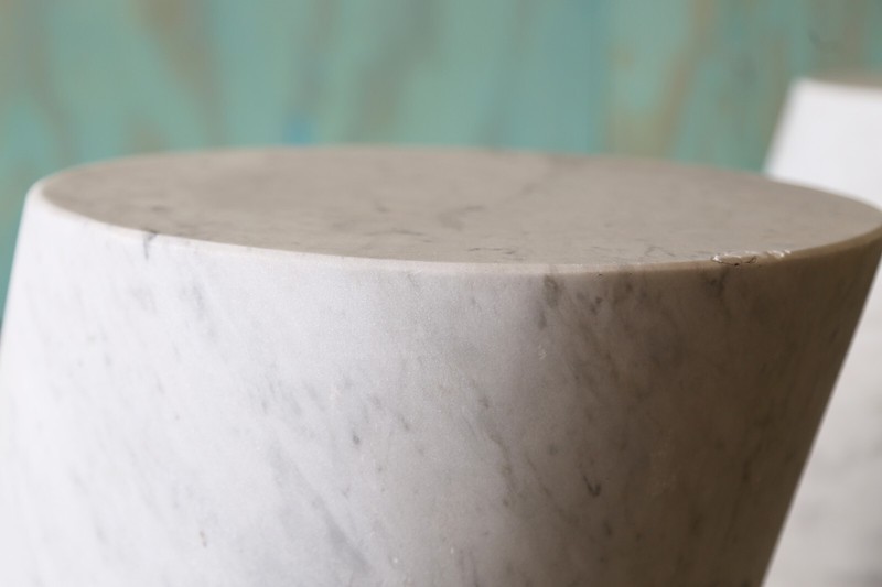 Rare Lucia Mercer for Knoll Solid Marble Stump Tables, c. 1982 (4 avail) gallery