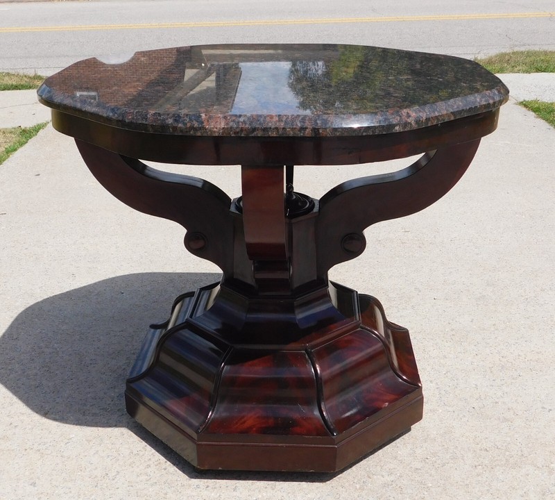 Mahogany Empire Center Table circa 1840