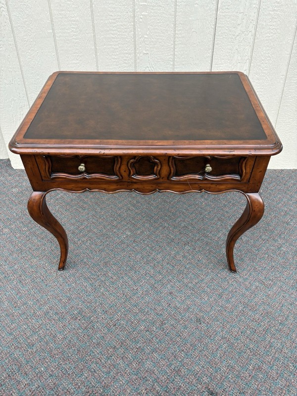 67296 DREXEL HERITAGE Console Library Table Desk with Drawer gallery