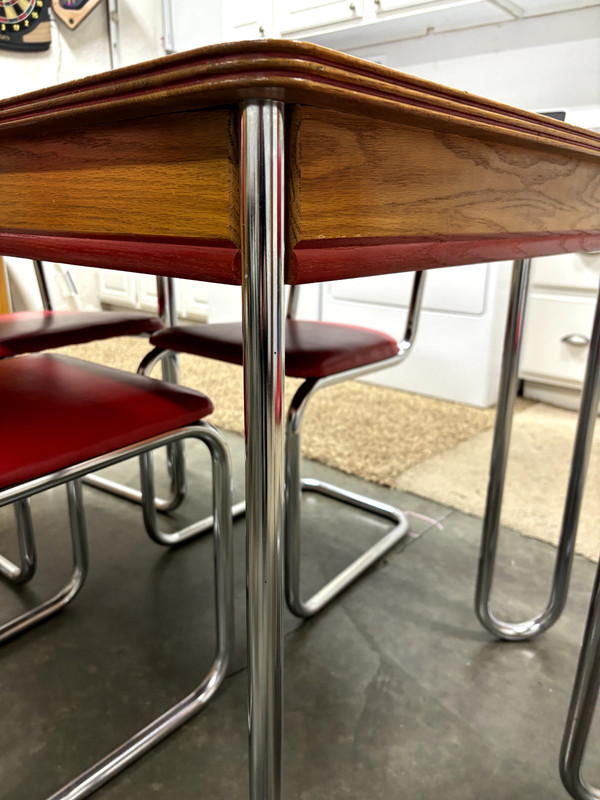 Vintage Midcentury Chrome Dining Table gallery
