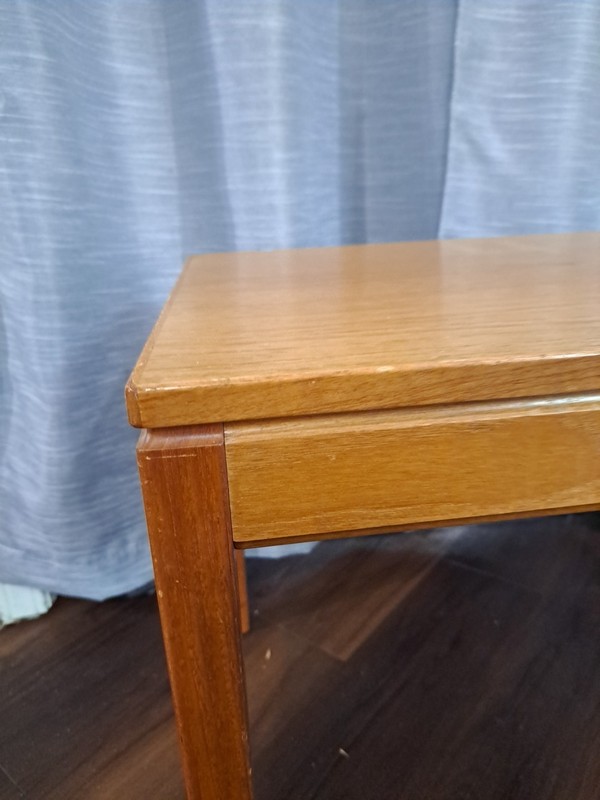 P. S. HEGGEN Mid Century Teak Side End Table Made In Norway gallery