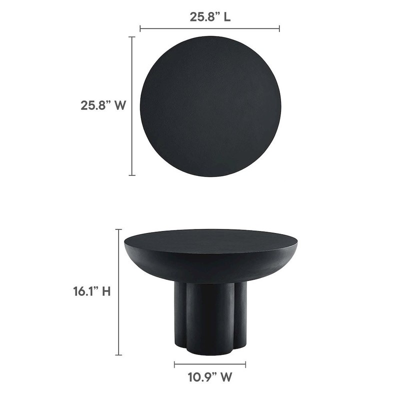 Caspian Round Concrete Coffee Table gallery