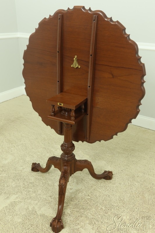 L54705EC: Bench Made Chippendale Ball & Claw Mahogany Tilt Top Table gallery