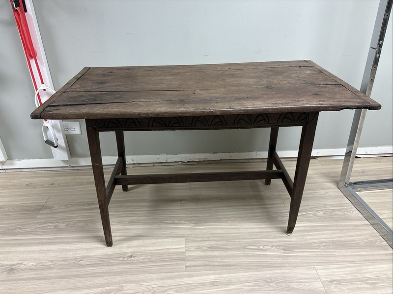 19th Century French Provincial Farm Table Primitive Console
